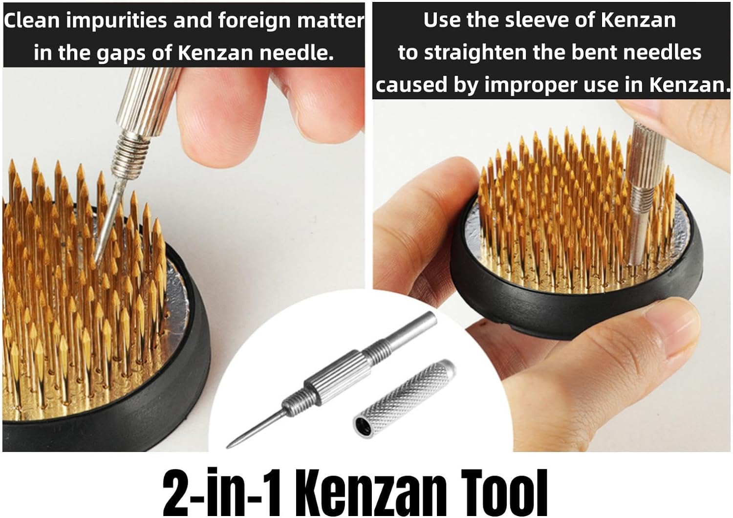 4/Set Flower Frog Flower Arrangement Taiwan Floral Frogs Japanese Ikebana Kenzan Tools 2-in-1 Pin Frogs Straightening Tool Flower Holder (1.02inch, 1.34inch, 1.97inch)