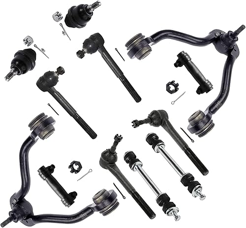 Miniatura 49 de Detroit Axle - Kit de suspensión delantera 2WD para Ford F-150 2004-2005, 2 brazos de control superiores, 2 rótulas inferiores, 2 barras