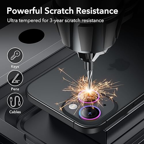 Miniatura 265 de ESR Protector de lente de cámara para Samsung Galaxy S23 Ultra, accesorios para Samsung S23 Ultra, vidrio templado ultrafino resistente a