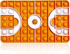 Pop It Fidget Toy, Push Bubble Sensory Pop Bubbles Sensory Silicone Basketball Court Educational Toy Anti-stress Toys Popit to Relieve Stress and Anxiety