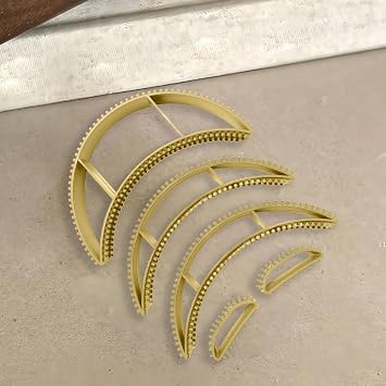 5Pcs styling coiler set Bump it Volume Hair hair accessory Hair bumps for volume insert Fluffy hairdressing tools for women and girls (Gold)