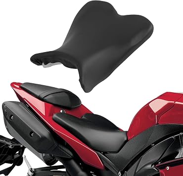 مقعد سائق راكب أمامي مناسب لـ Yamaha YZF R1 YZF-R1 2009-2014 أسود