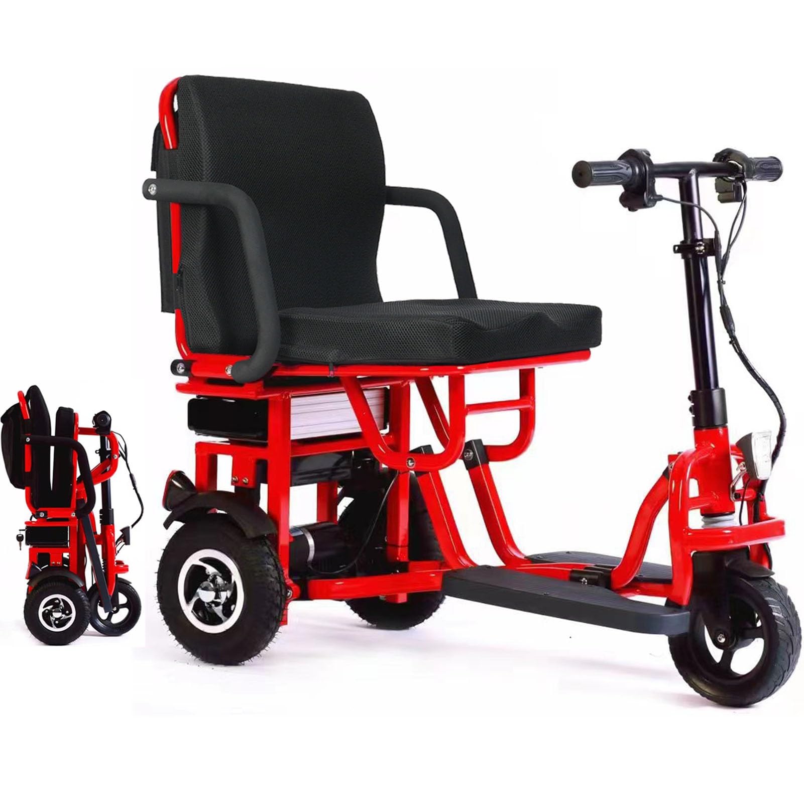Qksat Mobility Scooters for Adults and Seniors Foldable Compact Lightweight Airl