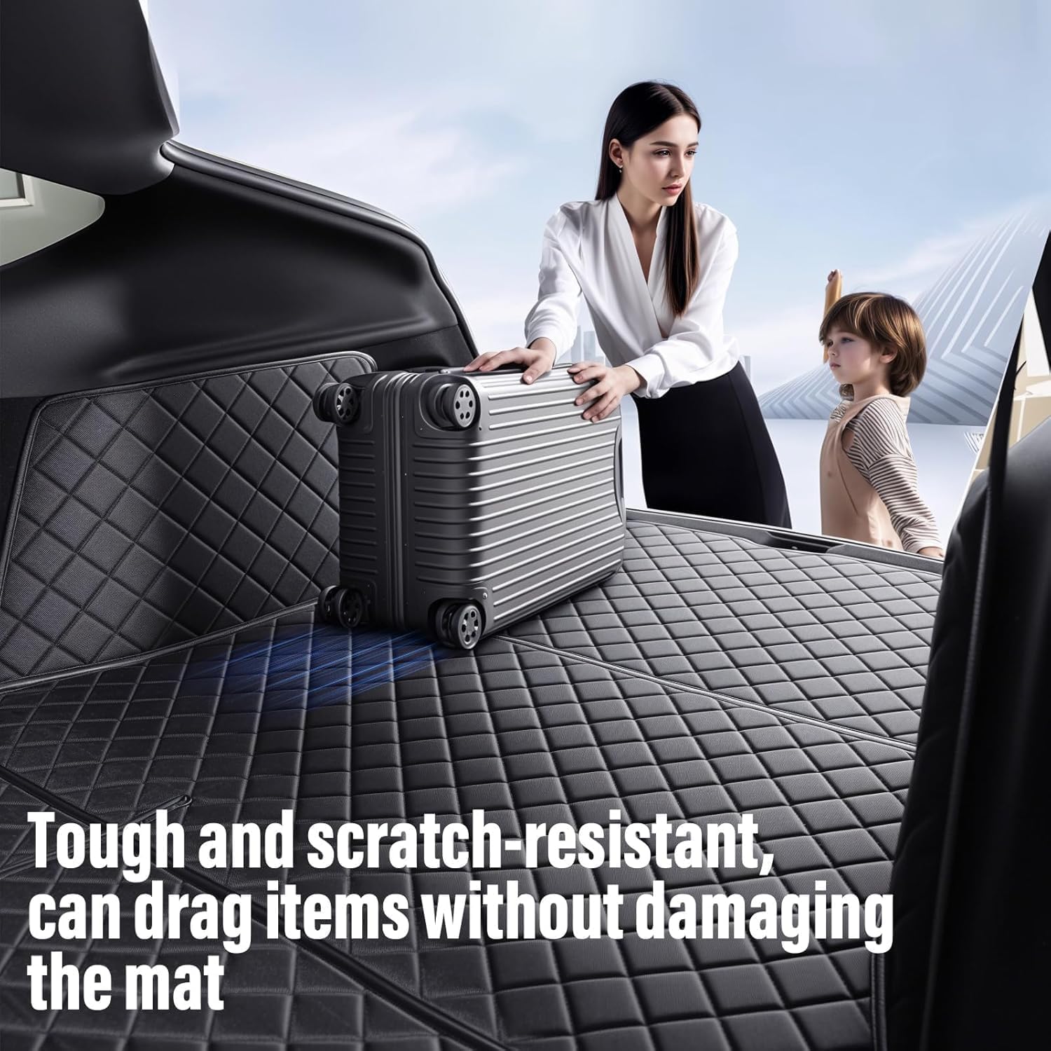 topfit Tappetini per bagagliaio per Tesla Model Y Juniper Nuovo Model Y Rivestimento vano bagagli Coprisedili impermeabili Tappetini protettivi per Tesla Model Y Accessori 2025-2026