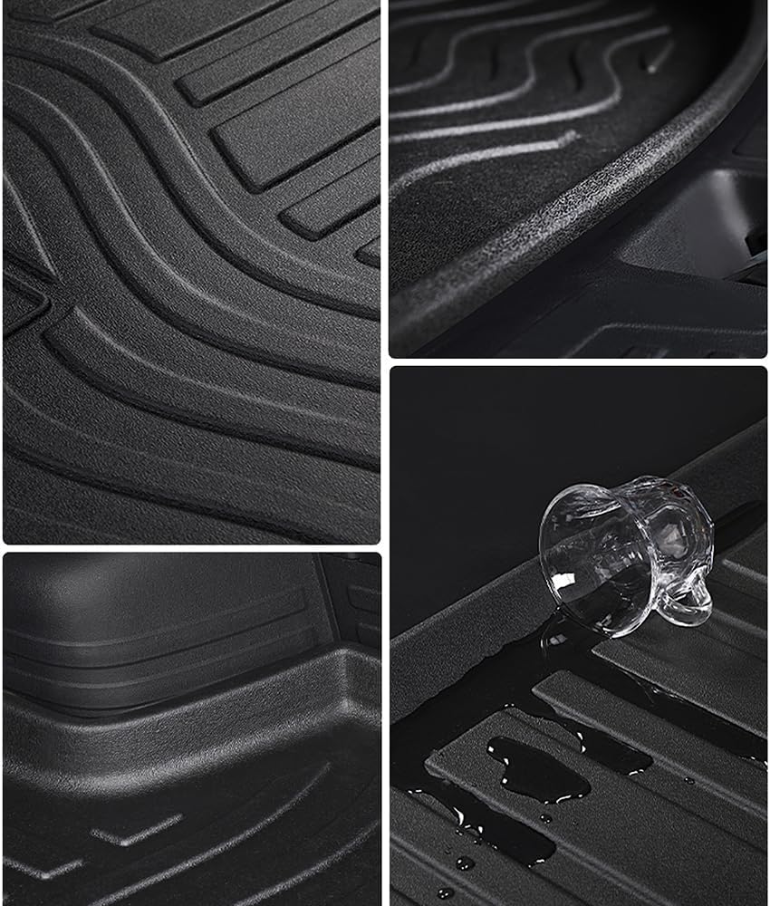 Auto Tappetini per Bagagliaio in Gomma per Maserati Levante 2016-2021,Tappetini Tappeto Impermeabile AntiGraffio Baule Protezione Tappeto Accessori