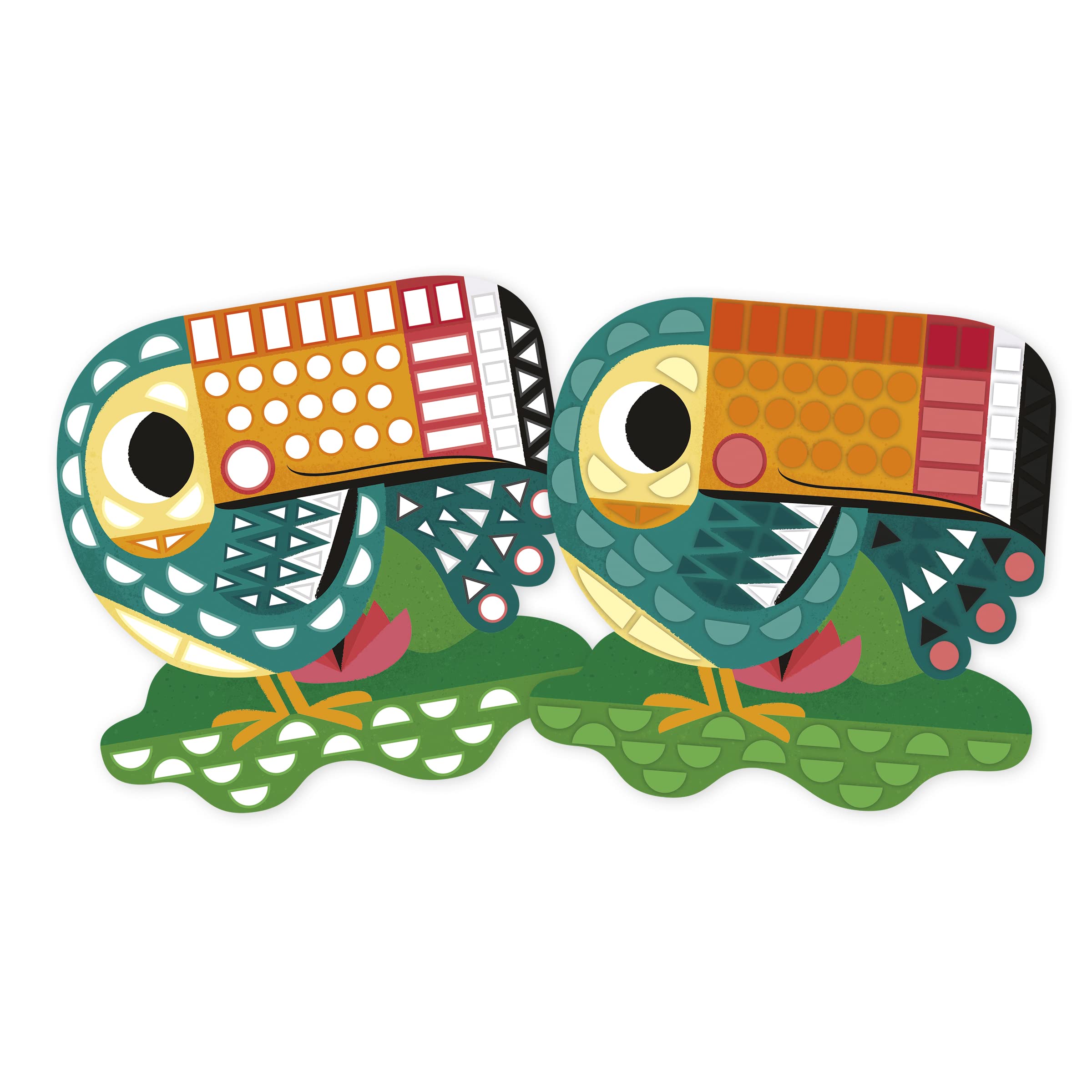 Janod - My Arts & Crafts - A Partir De 5 años - Pegatinas y Cuadros - 5 Cuadros - Manualidad Creativa - Motricidad Fina y Concentración - J07744