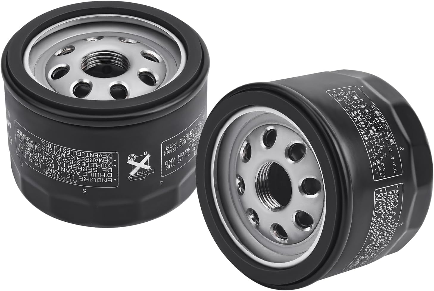 AM15424 Oil Filter for BS 492932S 492932 696854 695396 GY20577 LG492932S Kawasaki 49065-7007 49065-0721Oil Filter 4 Cycle Engine for Tecumseh 36563 Lawn Mower Oil Filter, 2PCS