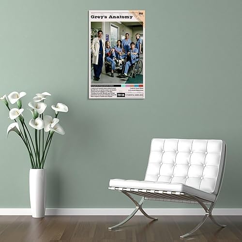 Miniatura 5 de Pósteres estéticos de la serie de televisión de Anatomía de Grey's Anatomy, pintura decorativa, lienzo, pósteres de pared e impresión artística