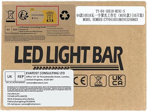 Miniatura 8 de SKYWORLD 10 unids 6 pulgadas 18 W delgado mini LED barra de luz de trabajo haz de una sola fila pequeña conducción niebla luz fuera de carretera