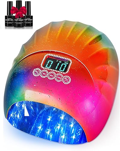 Lámpara de uñas UV, lámpara de uñas LED UV inalámbrica de 78 W con 4 ajustes de temporizador, secadora NAI multifunción con forma de carcasa