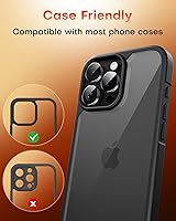 Vista 8 de TOCOL Protector de lente de cámara para iPhone 15 Pro Max / iPhone 15 Pro, protector de lente de cámara de vidrio templado HD individual, resistente