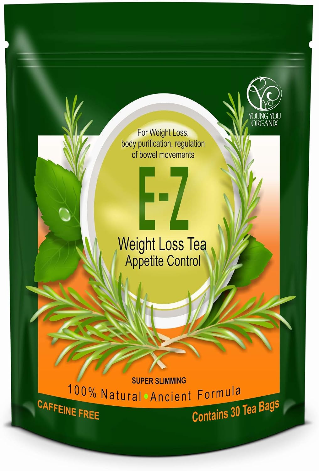 E-Z Weight Loss Detox Tea - Belly Fat - Appetite Control - Body Cleanse – Colon Detox – Weight Loss
