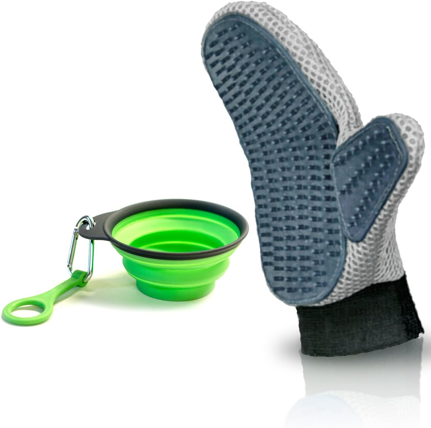 DakPets Pet Grooming Glove: Gentle Deshedding Brush Glove - Efficient Pet Hair Remover Mitt - Massage Tool - for Dogs and Cats with Long and Short Fur