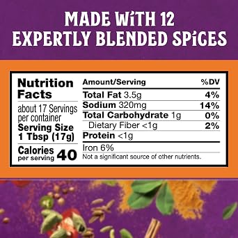 Pataks Tikka Masala Spice Paste - Medium Indian Curry Paste w/a Blend of Freshly Ground Spices - Vegan & Gluten-Free - Flavorful Tikka Masala Curry Base for Home Cooking & More - 10oz Jar (Pack of 1)