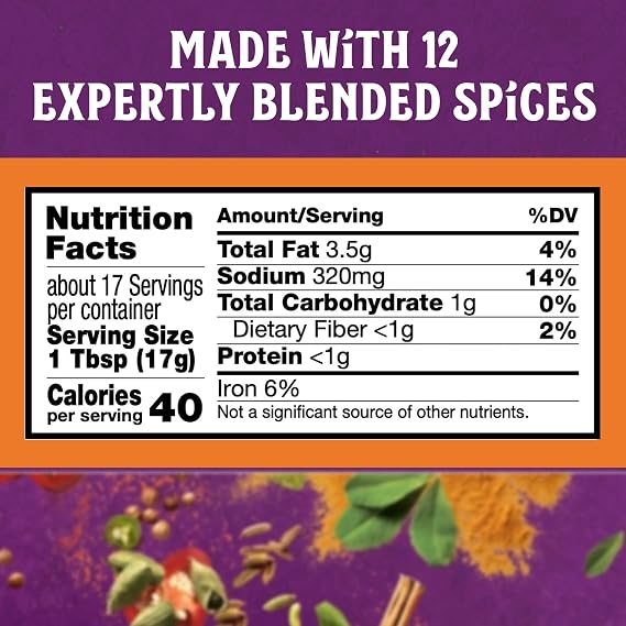 Pataks Tikka Masala Spice Paste - Medium Indian Curry Paste w/a Blend of Freshly Ground Spices - Vegan & Gluten-Free - Flavorful Tikka Masala Curry Base for Home Cooking & More - 10oz Jar (Pack of 1)