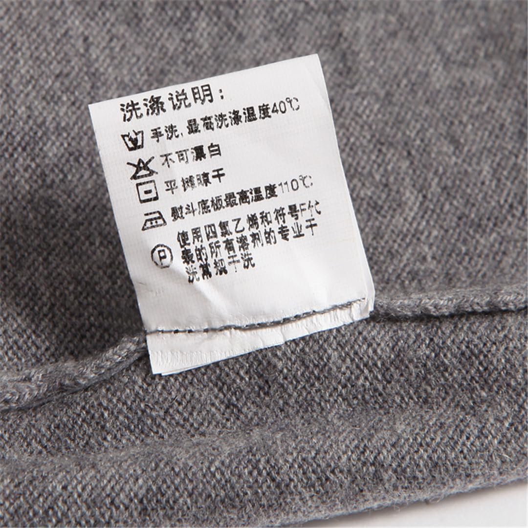 Męski Sweter Wełniany, Męski, Swobodny, Ciepły, Pulower, Męski Golf, Sweter Z Kaszmiru-Dark Gray9-X-Large