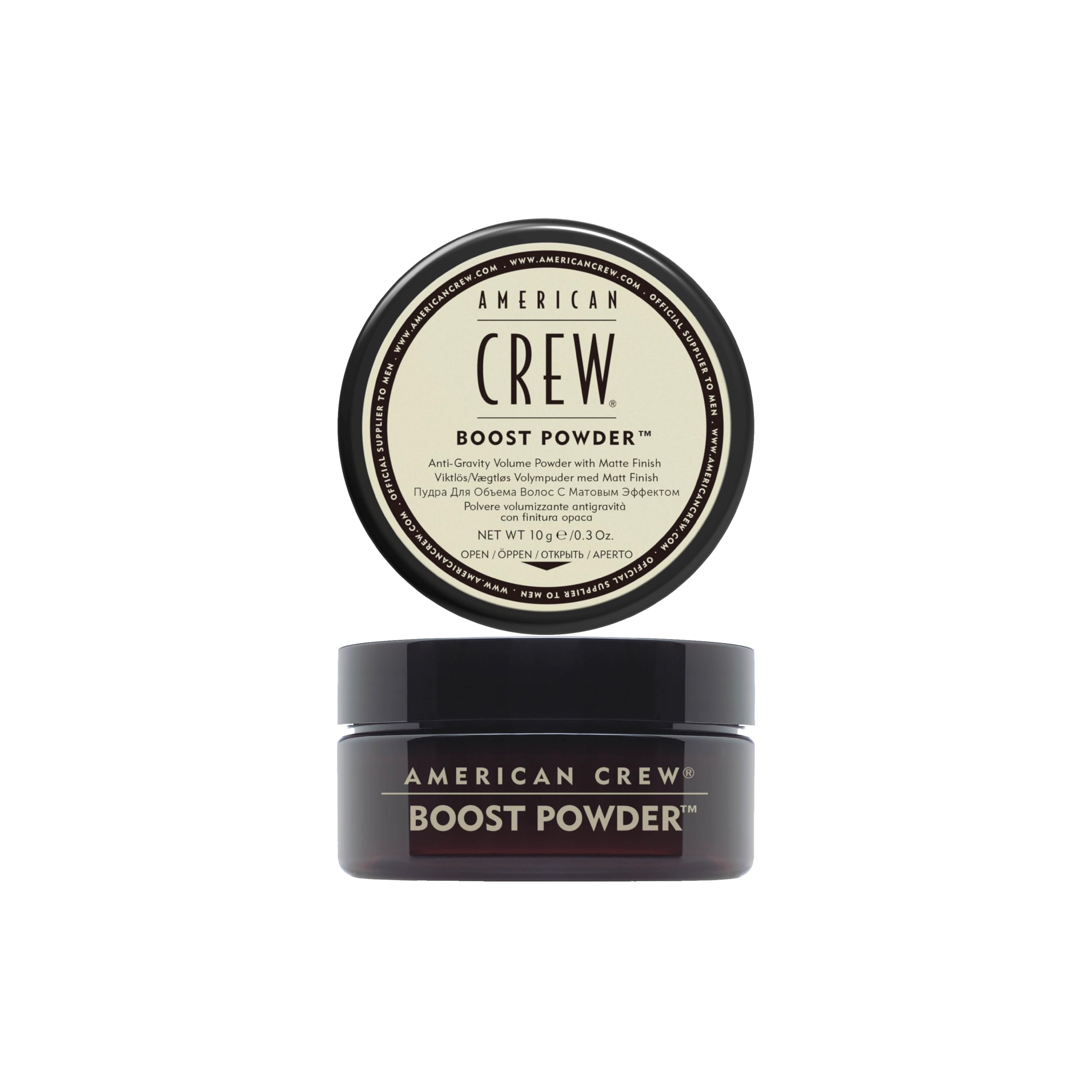 American Crew - Boost Powder, Polvo Voluminizador para el Pelo, Aporta Volumen, Cuerpo y Textura, Acabado Natural y Mat…