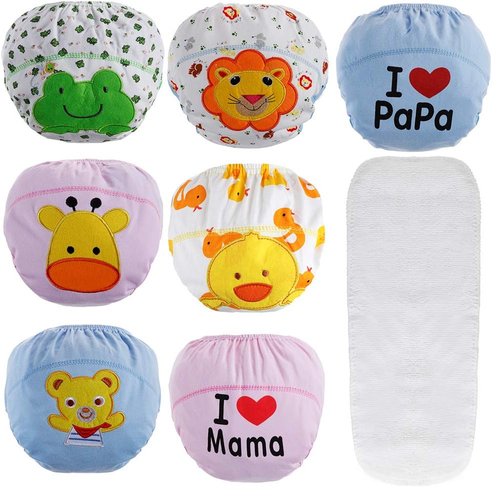 Lictin 7 PCS Braguitas de Aprendizaje para niños Calzones de Entrenamiento Bragas de Aprendizaje Reutilizables Pañales de Tela Bebé Ropa Interior Talla 2-3 años - ¿Vale la pena?