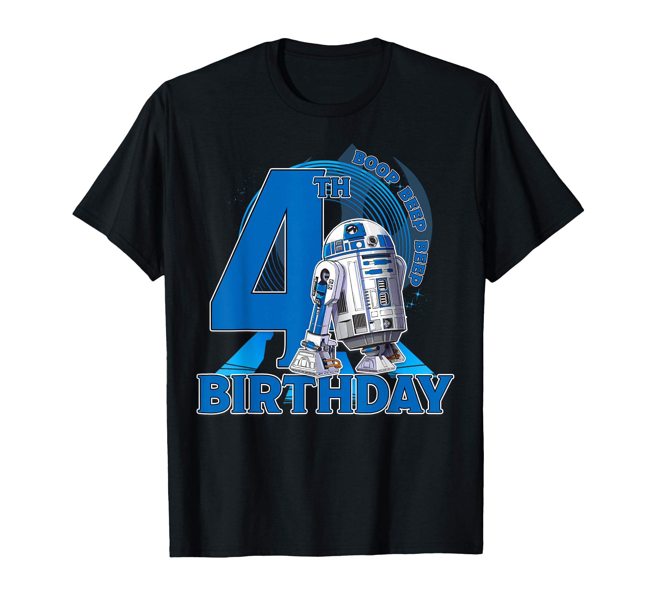 T-shirt Star Wars R2-D2 boop beep beep 4th birthday