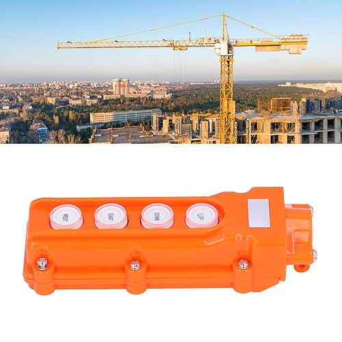 Miniatura 2 de Botón del alzamiento, 4 botones a prueba de lluvia grúa teledirigida ABS Vivienda Opertaion fácil para el equipo