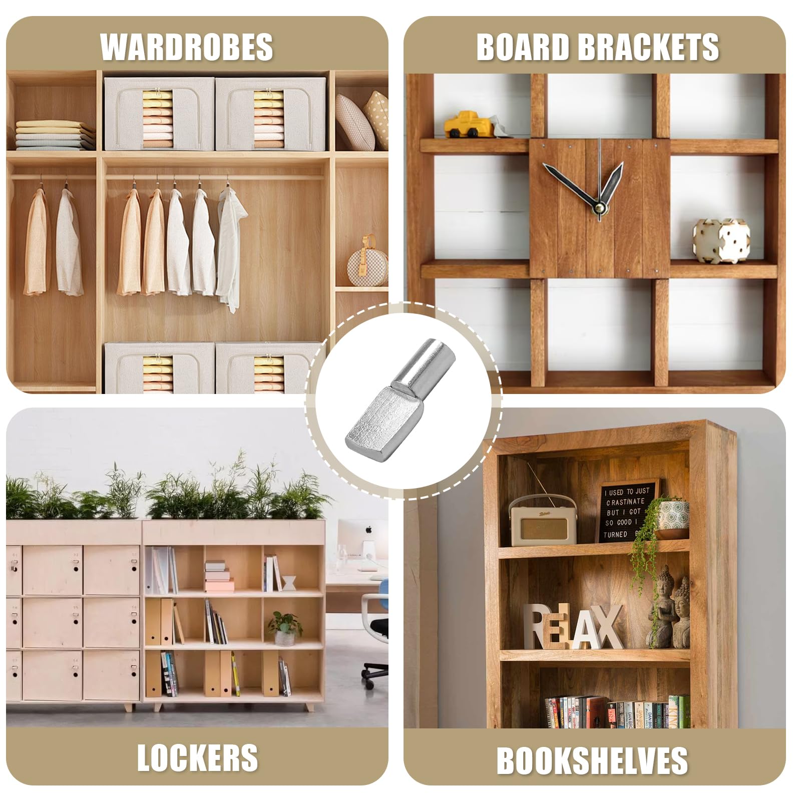 6mm Shelf Pins, Shelf Support Peg, Spoon Shaped, 60pcs — Amazon image 7