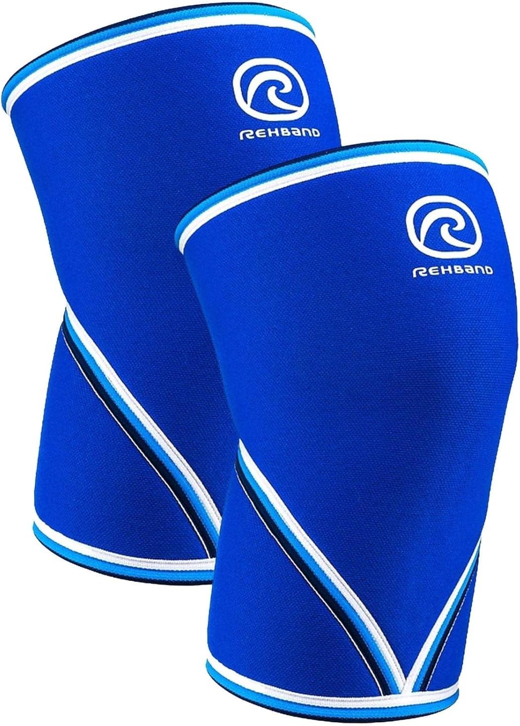 Rehband 7051 Classic 7mm V-Knee-Sleeve for Weightlifting, Competition Grade Powerlifting Knee Sleeve, Compression Sleeve for Crossfit, Squats, Gym