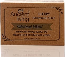 Ancient Living Multani Mitti Luxury Handmade Soap - 100 gm (Pack of 2) Pure Natural Facial Scrub & Deep Cleansing Soap Fuller Earth Clay Suitable for Oily and Combination Skin