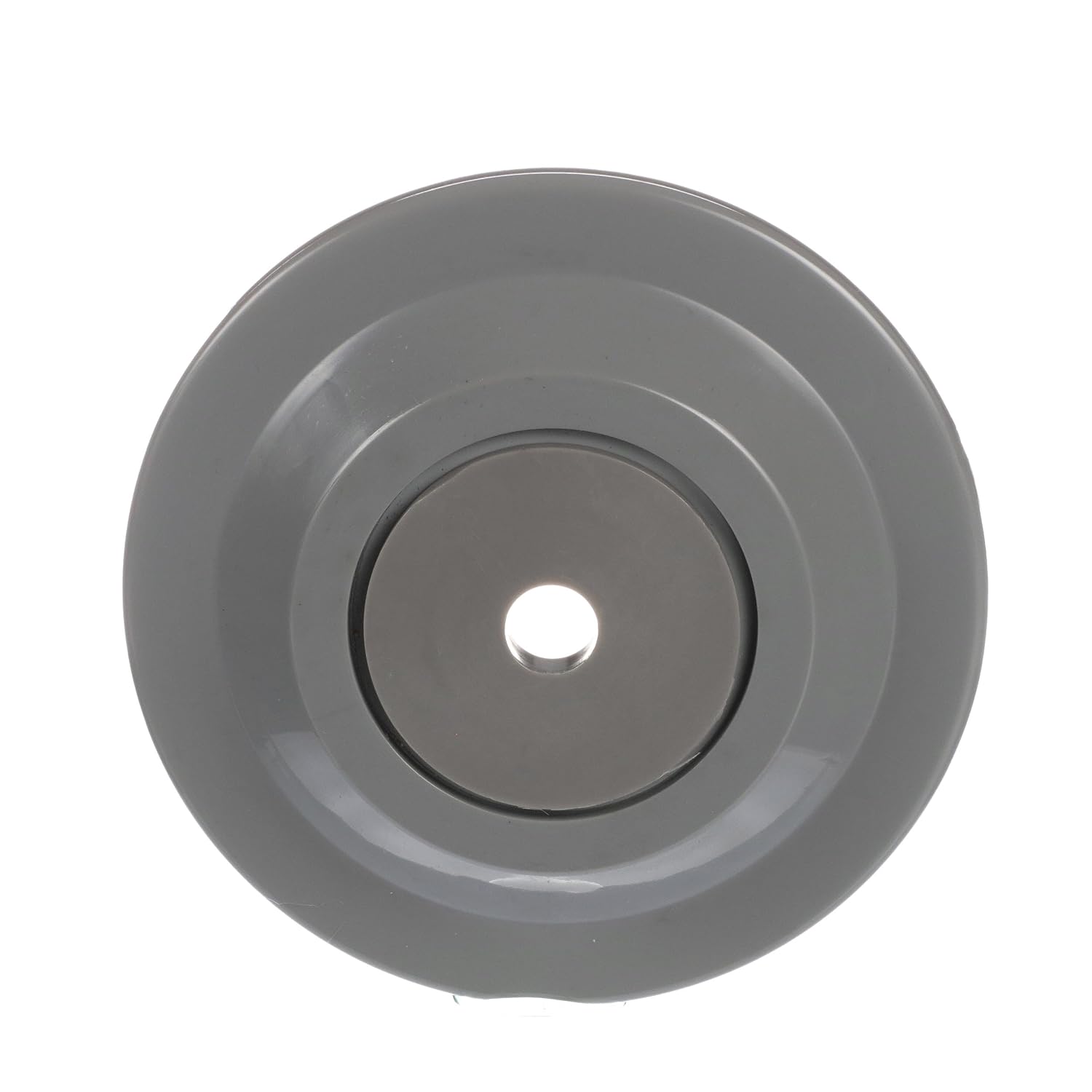 Gray Rubber Rolling Bumper with Mounting Hole - 7" OD x 7/8" H