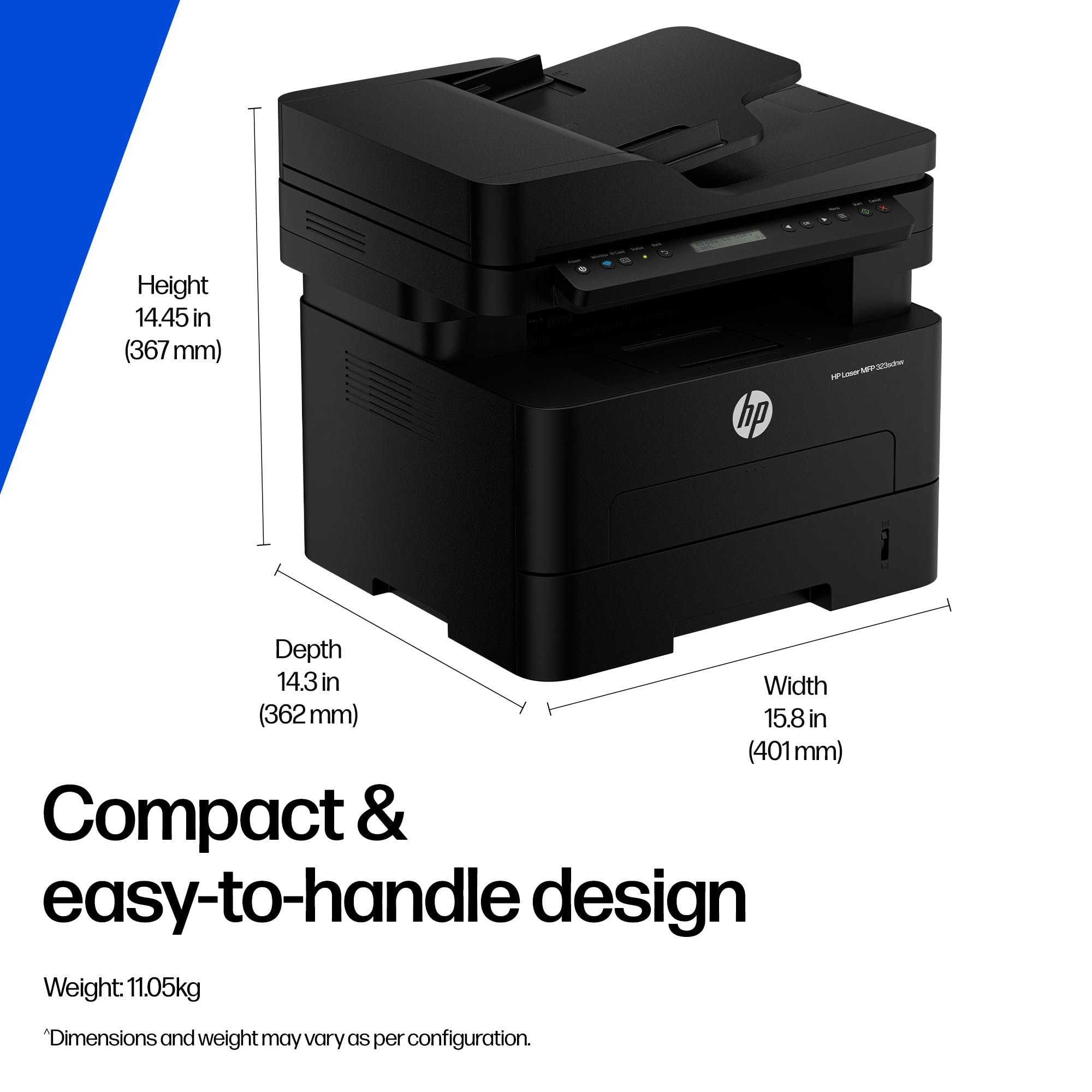 HP 323sdnw Auto Duplex WiFi Laser Printer (New Launch) with ADF, Print Scan Copy, LCD Display, 30 PPM, 256 MB Memory, Black — Amazon image 7