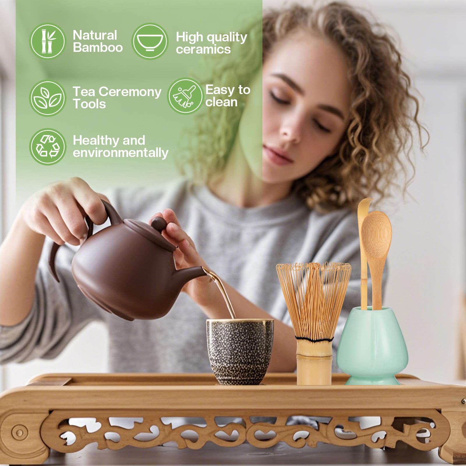 Fouet à Matcha, Fouet En Bambou Pour Poudre De Matcha, Fouet à Matcha