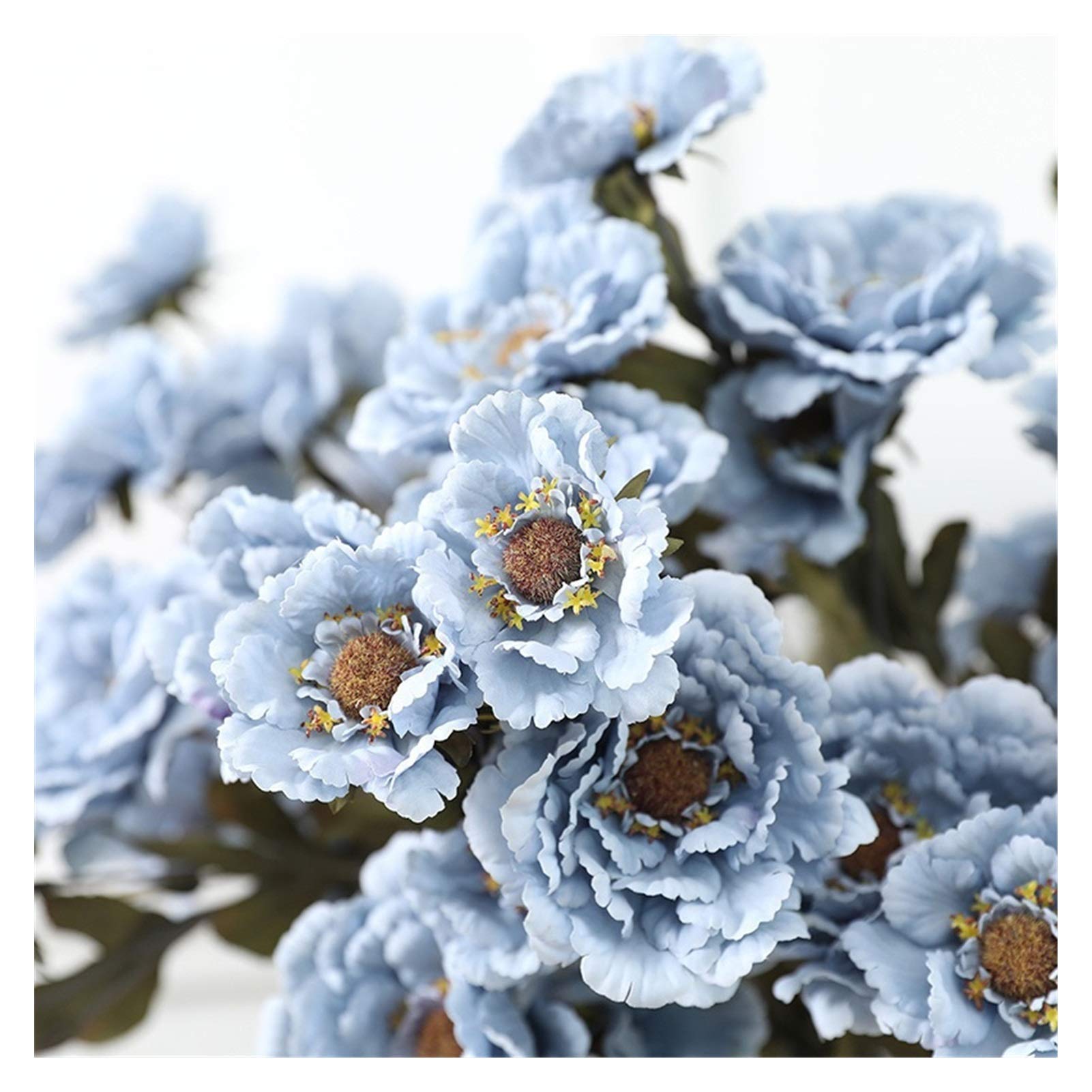 Fleurs sèches Nouvelle pivoine tissu de soie simulation fleur décoration de mariage bricolage guirlande cadeau décoration maison artisanat plante fleur artificielle (couleur : champagne)