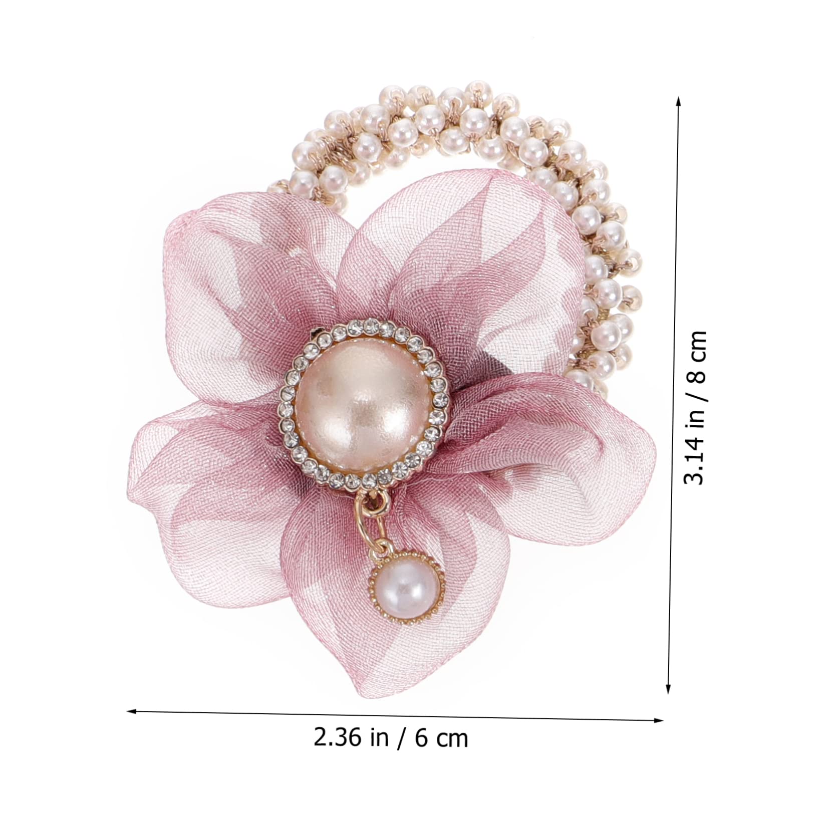 LALAFINA 20stücke Teiliges Kreativer Haargummis Mit Sonnenblumen-design Und Perlen Für Mädchen Und Für Geeignet Modisches Haarschmuck-accessoire