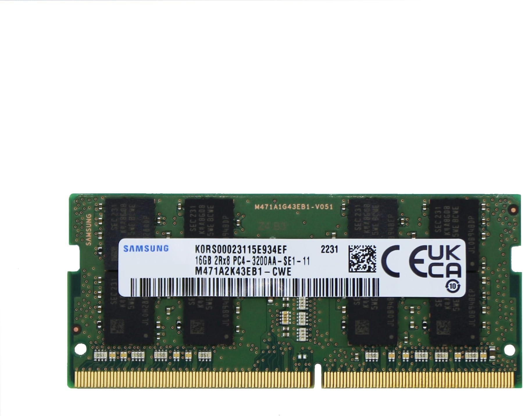 Sam Original 16GB (1x16GB) DDR4 3200MHz PC4-25600 SODIMM 2Rx8 CL22 1.2v Gaming Laptop Notebook Memory Module Upgrade RAM M471A2K43EB1-CWE Adamanta