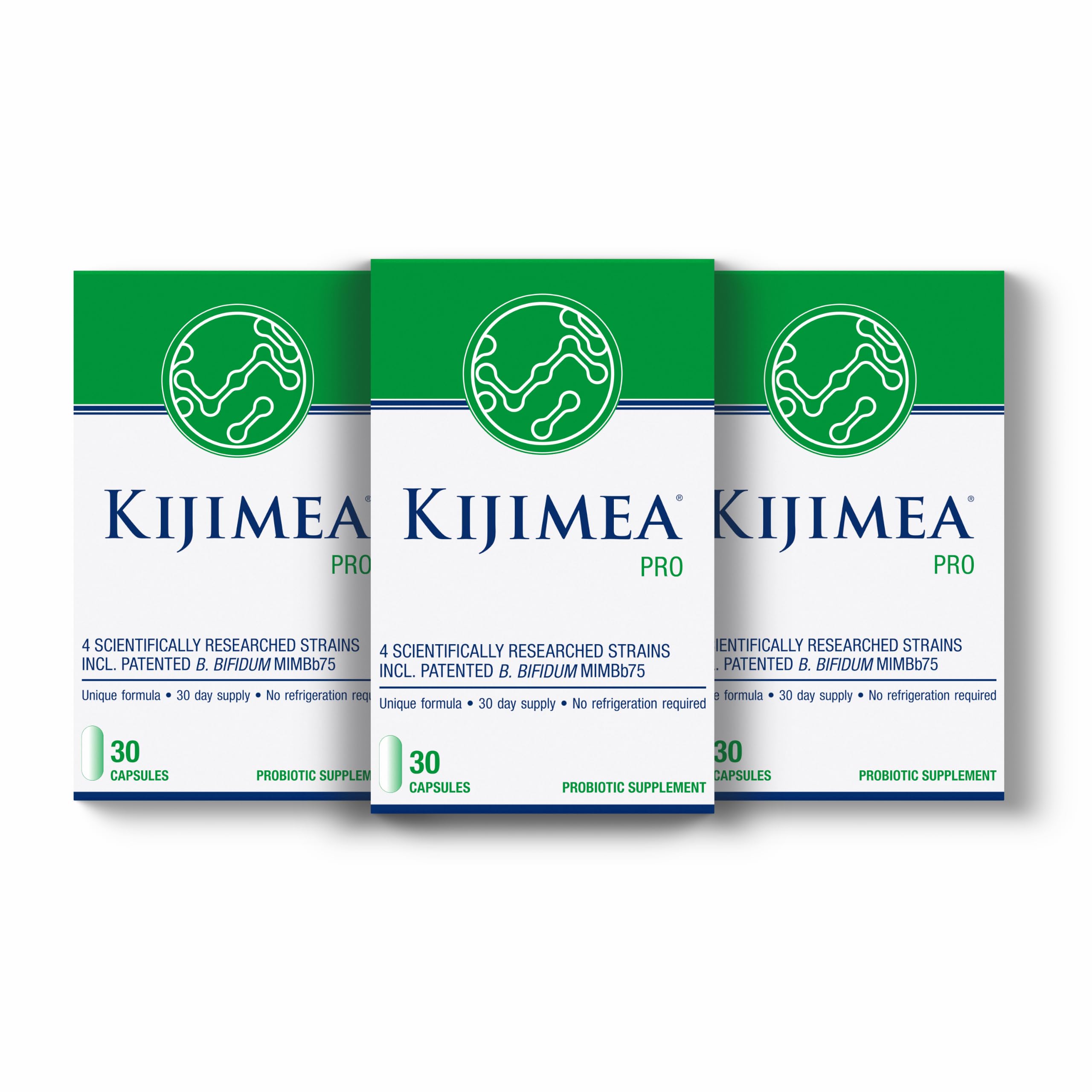 Kijimea PRO Probiotic, Bifidobacterium Bifidum MIMBb75, 4 Clinically Validated Strains, Supports Gut Barrier Function, Reduces Occasional Bloating, Diarrhea &amp; Constipation, 90 Capsules (3 Pack)