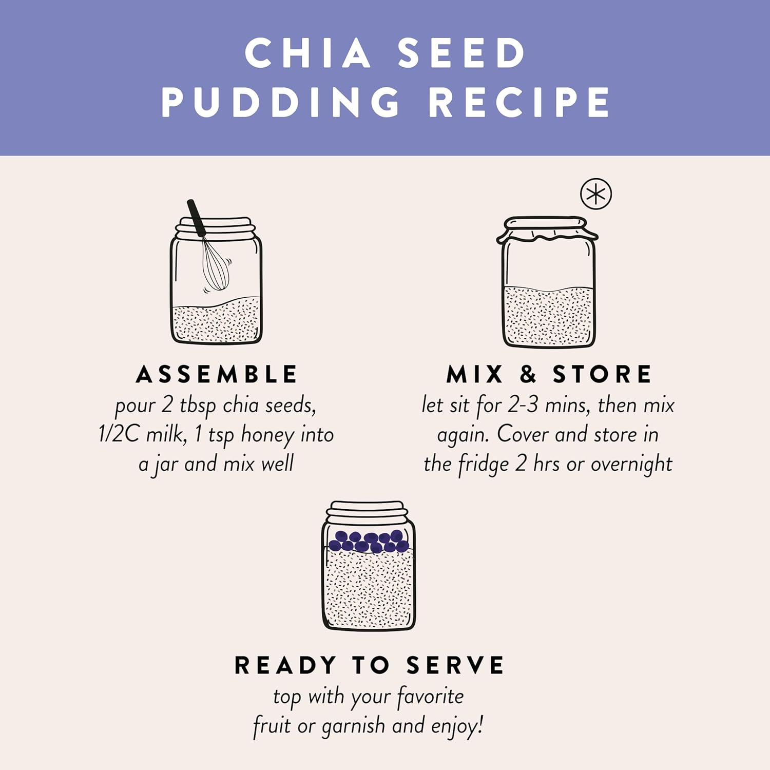 SIMPLi Regenerative Organic Chia Seeds, Black Whole Chia Seeds, Plant-Based Protein, High Fiber Superfood for Smoothies, Baking & Chia Pudding, 12 oz (4-Pack)