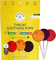 Vista 1 de Paletas para el dolor de garganta para niños de Beekeeper's Naturals - Apoyo inmunológico formulado por médicos, vitamina D y miel, menos de 2g