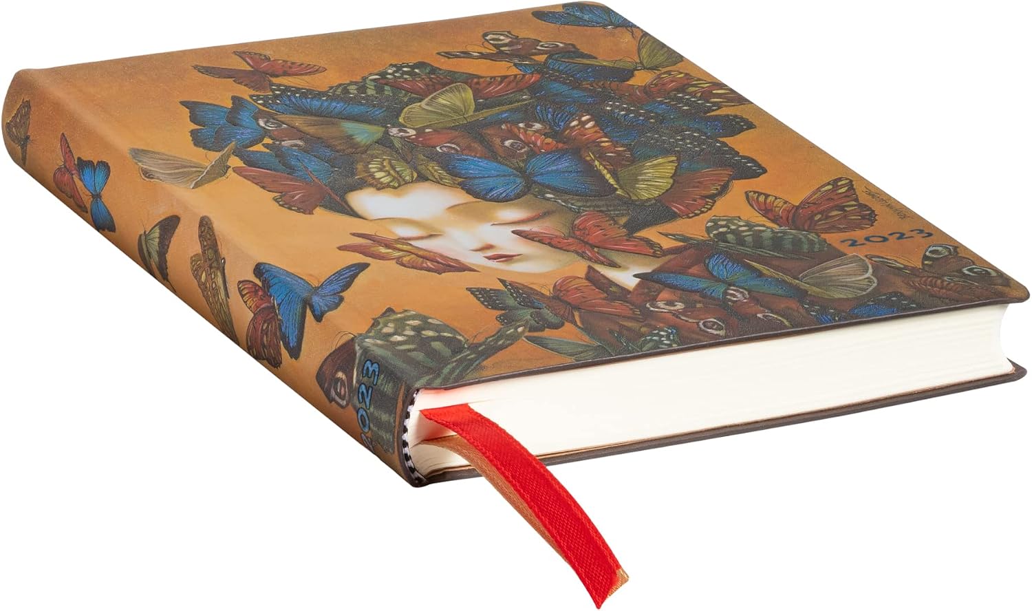 Paperblanks 12-Month Flexi Planners 2023 Madame Butterfly, Multi-colour, Horizontal - Mini (140 x 95) 176p - Image 4