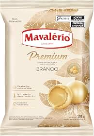 Chocolate Cobertura Gotas Premium Branca 1,01kg Mavalério