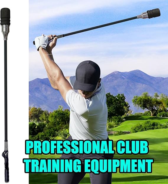 Golf Swing Trainer, Golf Grip and Tempo Trainer, Swing Speed Training Aid for Warm Up and Click Stick Tempo, Golf Accessories for Golfers, Increase Swing Speed, Distance, Balance and Grip Strength