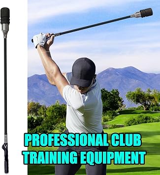 Golf Swing Trainer, Golf Grip and Tempo Trainer, Swing Speed Training Aid for Warm Up and Click Stick Tempo, Golf Accessories for Golfers, Increase Swing Speed, Distance, Balance and Grip Strength