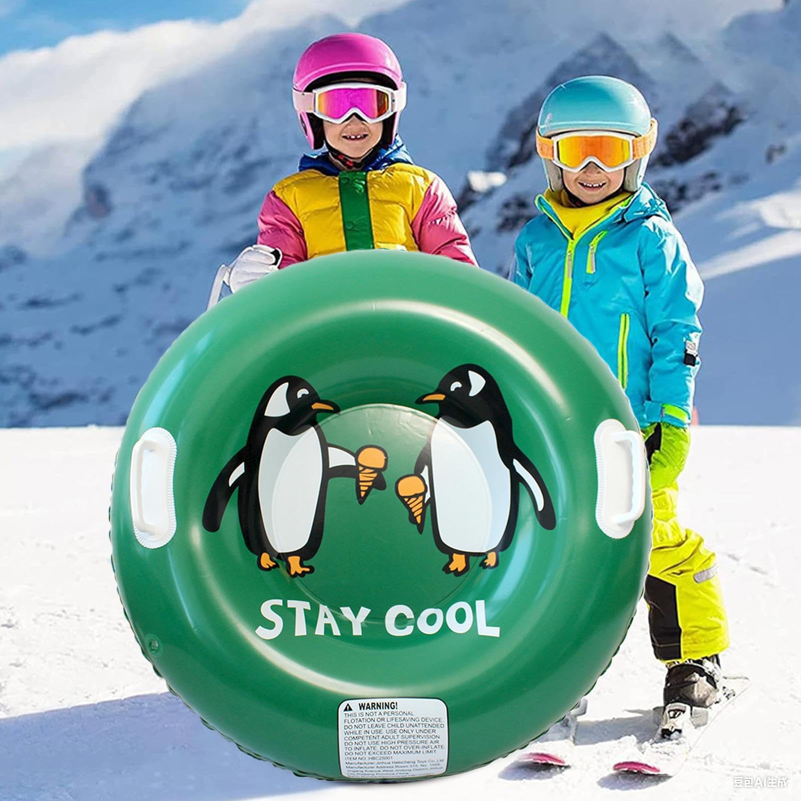 Trineo de Nieve Infantil Juguetes Invernales Exteriores Juegos Recreativos
