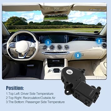 LCWRGS 604-132 HVAC Blend Door Actuator Fits for 2003-2008 Pontiac Vibe