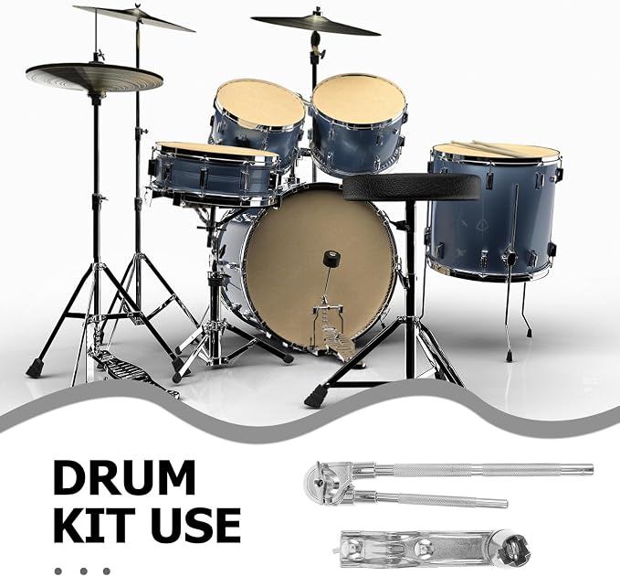 Clamp de batería para cowbell con ajuste Beaupretty miniatura 4