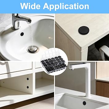 125Pcs Rubber Plugs for Round Holes, Durable and Long Service Life, 8 Sizes Hole Plugs 1 3/4 5/8 1/2 3/8 5/16 1/4 1/5, Snap Locking Silicone Rubber Hole Plugs Kit for Car Wiring Furniture