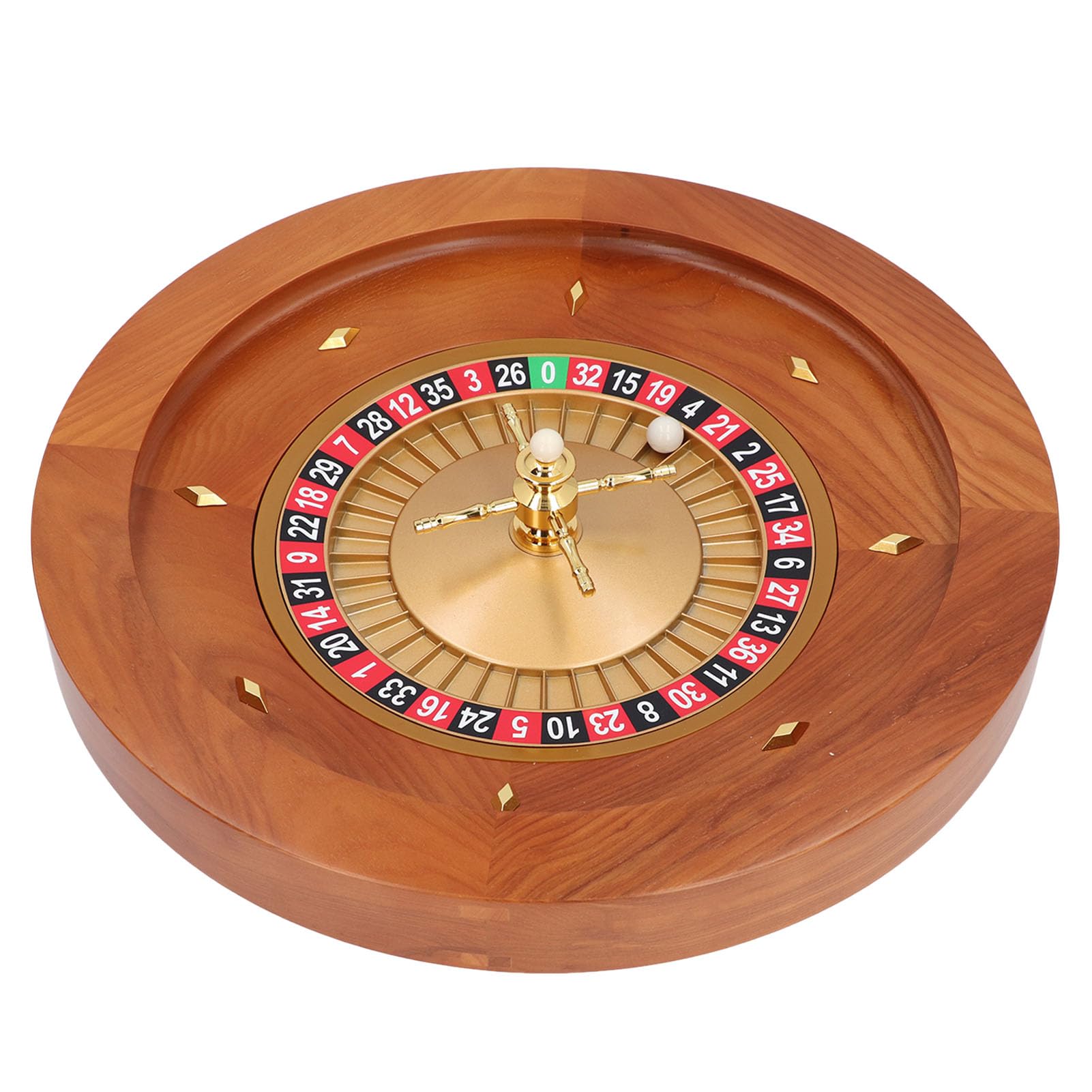 Set da Gioco con Ruota in Legno Lucido per Serate di Gioco in Famiglia Legno di Betulla da 18 Pollici con 1x0 Singolo