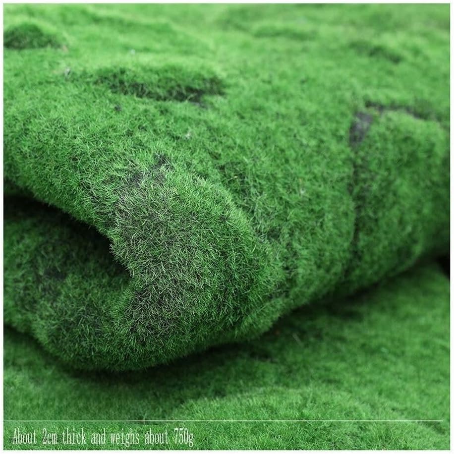 Artificial Moss Grass Mat, DIY Simulation Turf Rug for Pet, Home Decor, Festivals & Events, 2-Pack, 100x100cm, Non-Toxic, Realistic & Soft