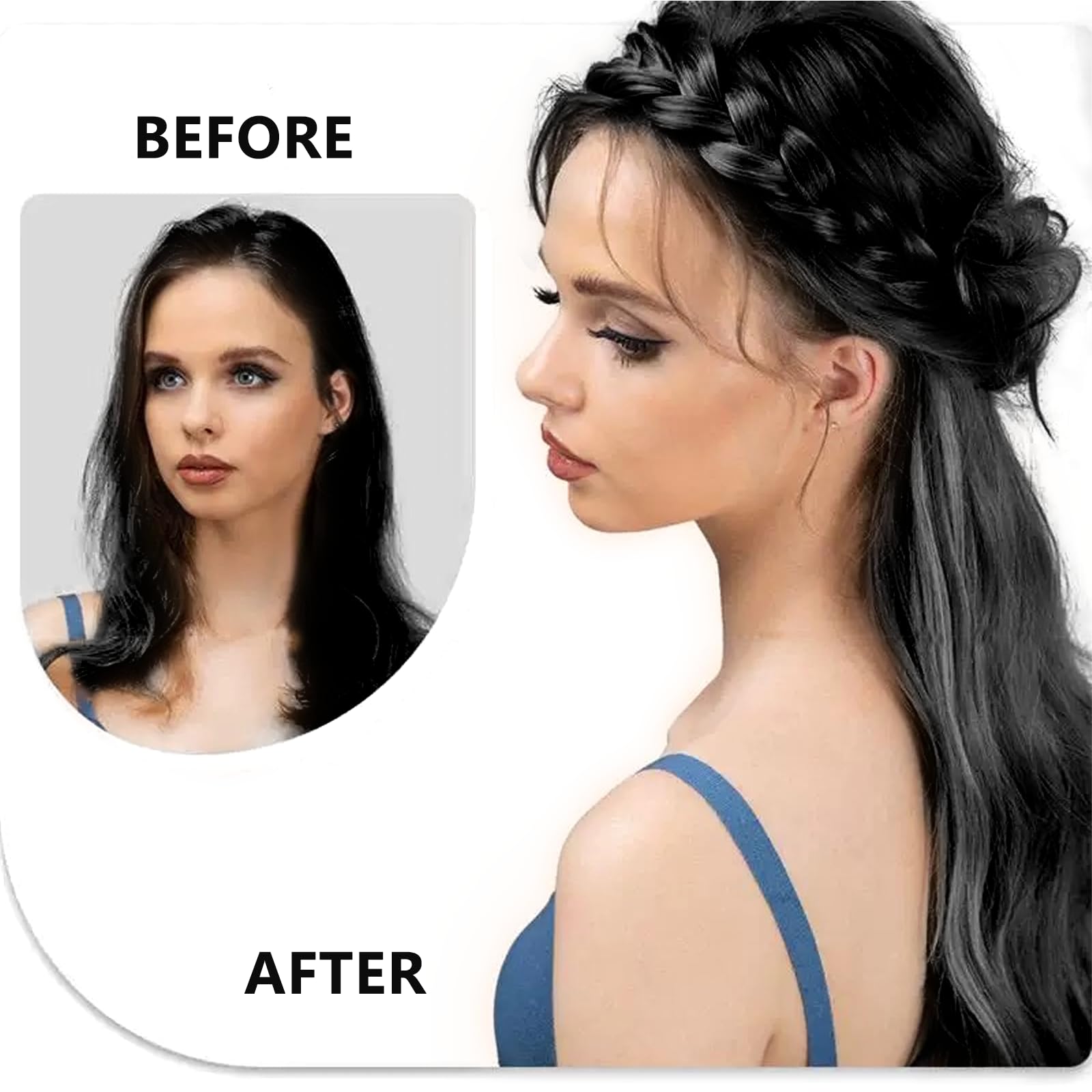 Premium Material: The synthetic hair braid is made of synthetic fibres material, which is heat-resistant and wear-resistant - Image 4
