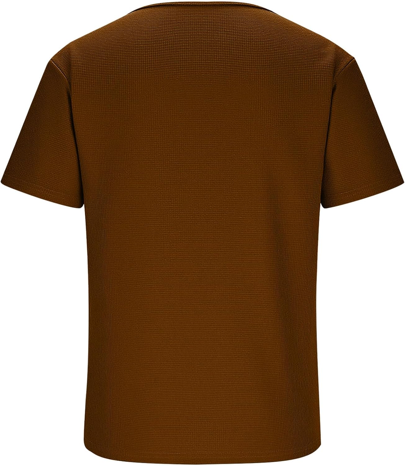 Mens Casual Deep V-Neck T-Shirts Waffle Knit Short Sleeve Tops Spring Summer Casual Waffle Pullover Tees