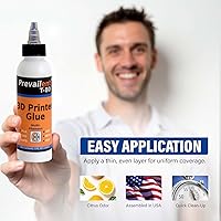 Vista 4 de Adhesivo para cama de impresora 3D para PLA, PETG, ABS, TPU y más, pegamento para cama para múltiples placas de construcción, reduce