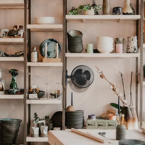 Miniatura 7 de JOEY'Z Paquete de 2  6 pulgadas  2 velocidades  Inclinación ajustable, funcionamiento silencioso, ventilador con clip, color negro